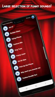 Super Funny Ringtones android App screenshot 2